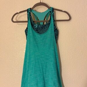 lululemon athletica Turquoise Tank Top